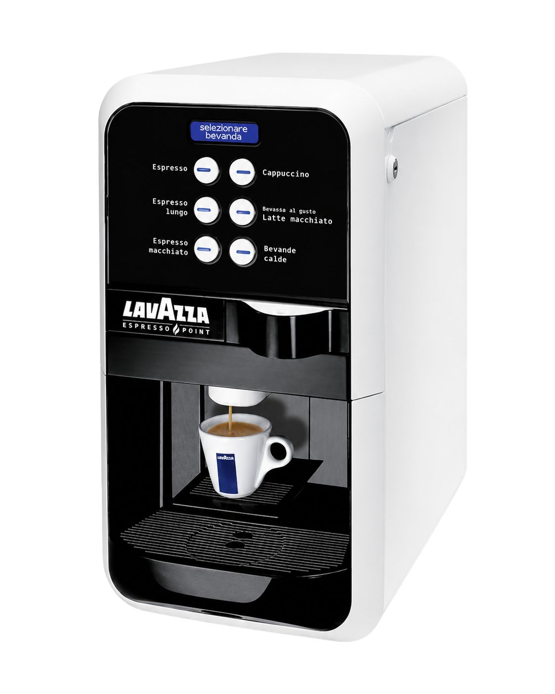 Lavazza aparat za kavu na bijeloj pozadini 